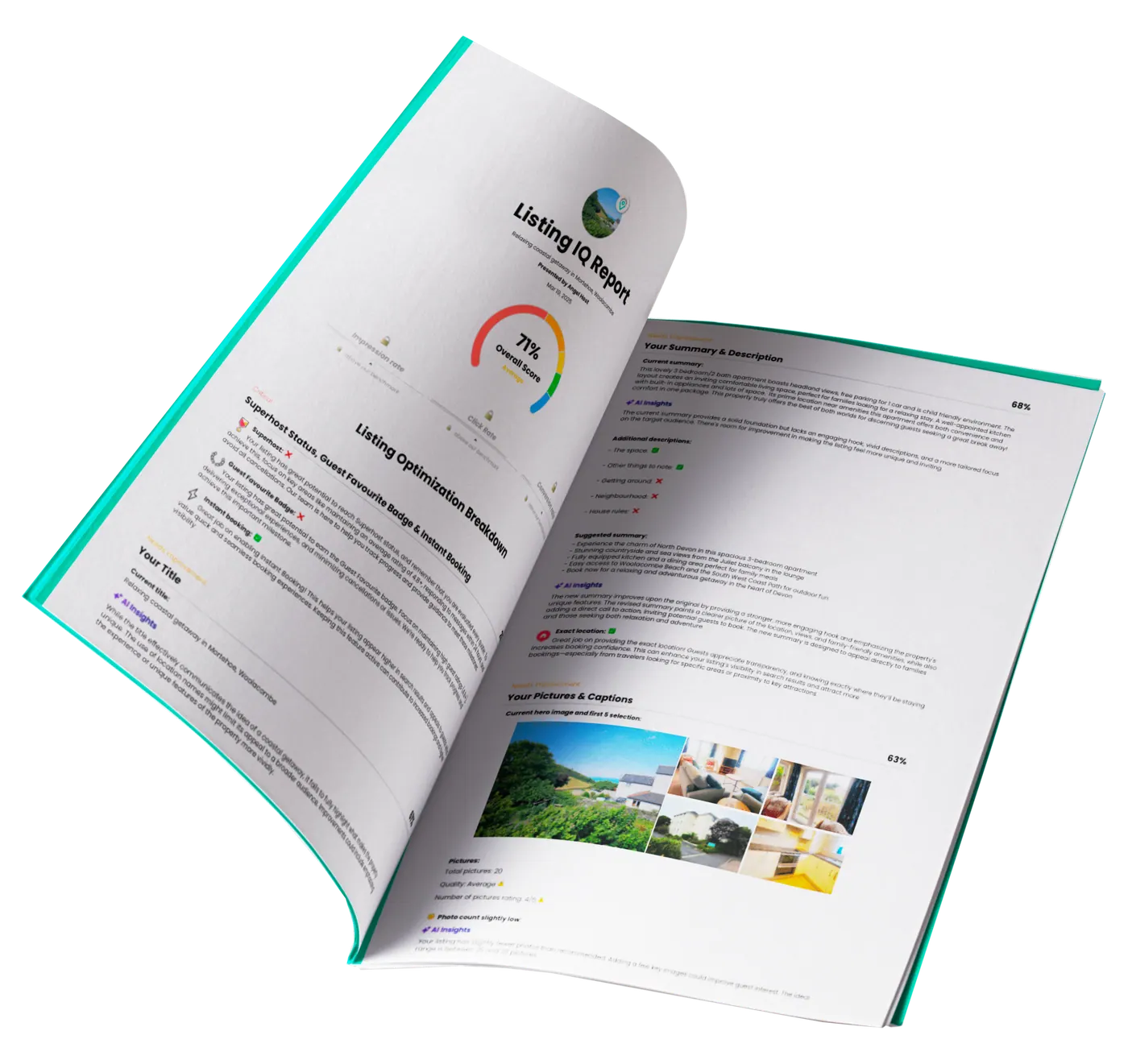 Listing IQ report mockup